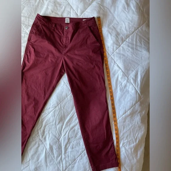 Gap Maroon Girlfriend Khakis - Picture 11 of 13